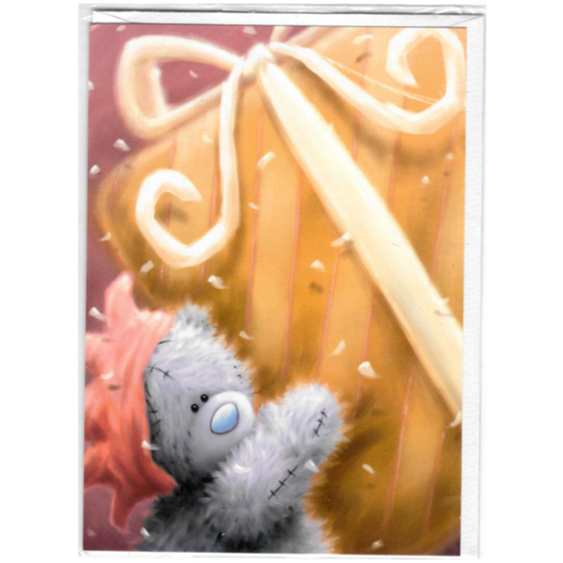 Grußkarte mit Teddy und Geschenk Liebevolle Karte für besondere Anlässe